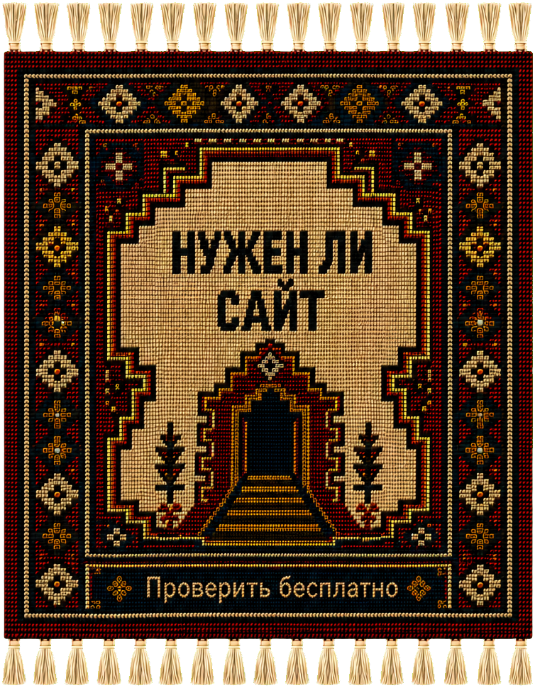 Ковёр «Нужен ли сайт»